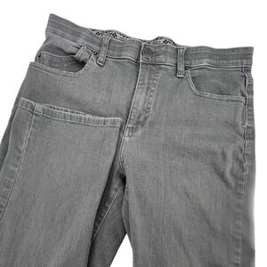 Lee Platinum Label Straight Leg Jeans Womens 10M Gray Comfort Waistband Stretch